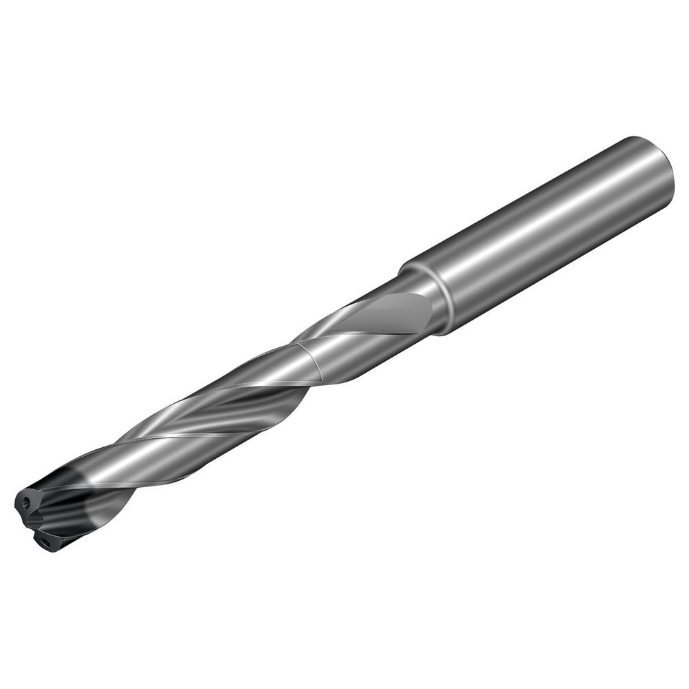 Screw Machine Length Drill Bit: 8.45 mm Dia, 140 deg Point, Solid Carbide