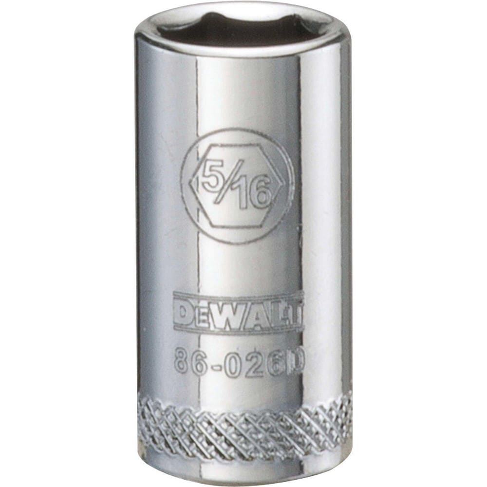 Standard Hand Socket: 1/4" Drive, 5/16" Socket, 6-Point