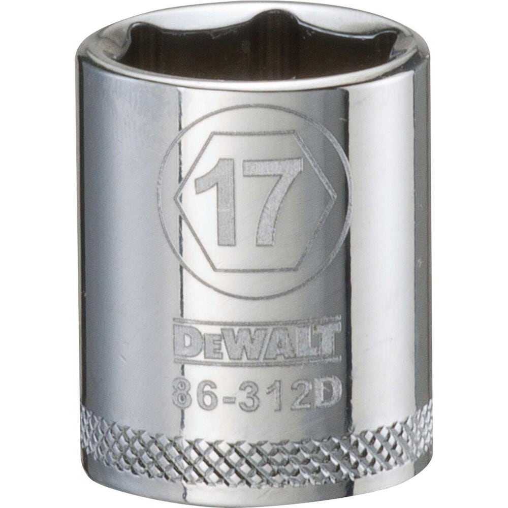Standard Hand Socket: 3/8" Drive, 17.00 mm Socket, 6-Point