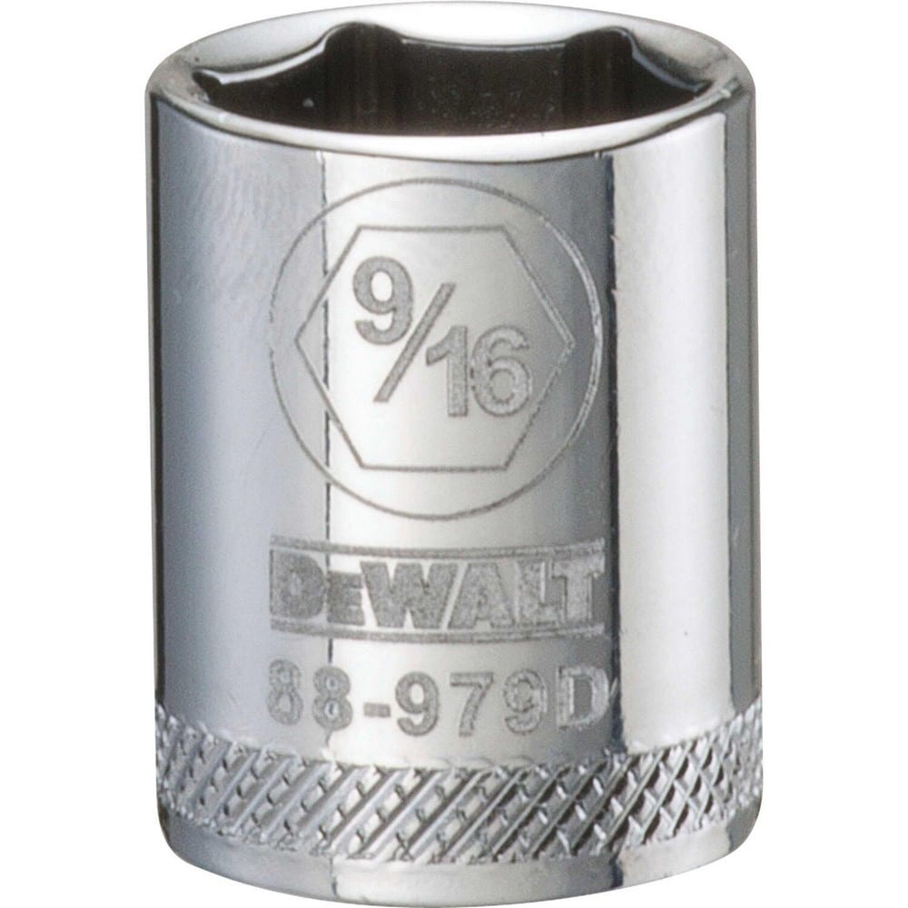 Standard Hand Socket: 3/8" Drive, 9/16" Socket, 6-Point