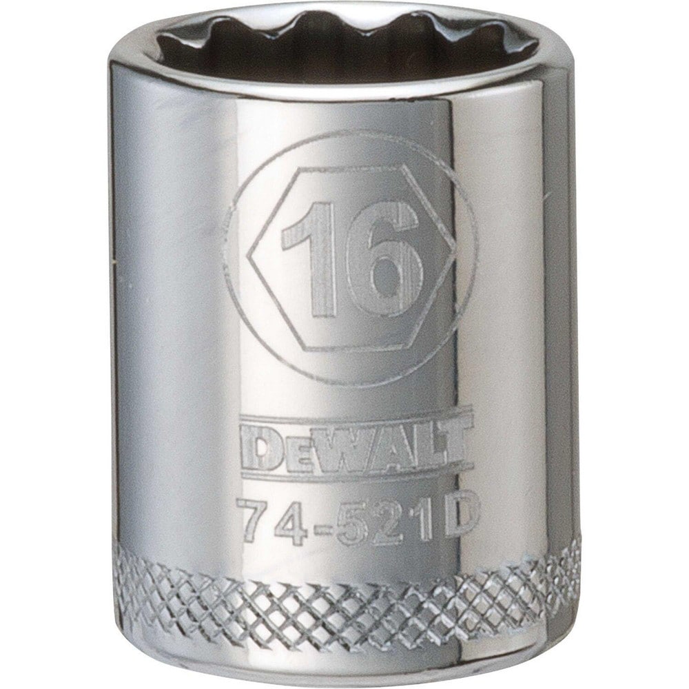 Standard Hand Socket: 3/8" Drive, 16.00 mm Socket, 12-Point