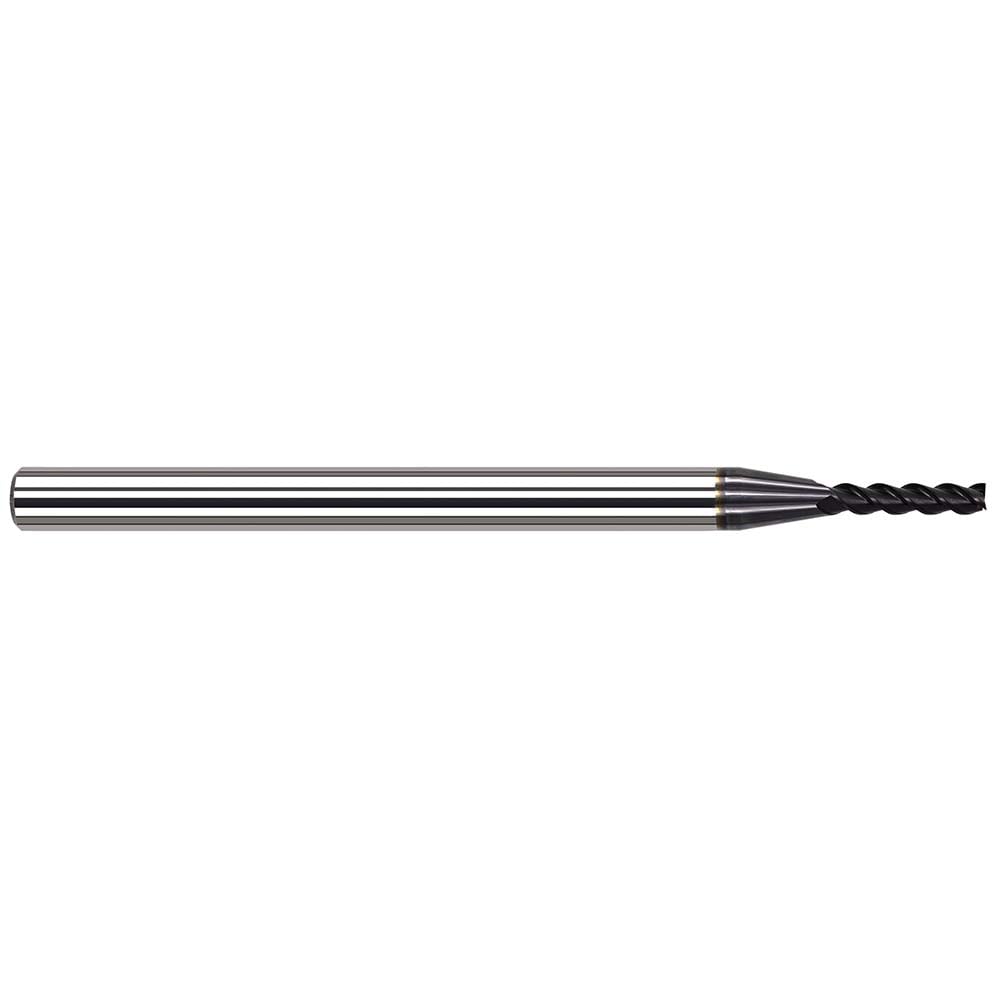 Square End Mill: 1/8" Dia, 1/2" LOC, 4 Flute, Solid Carbide