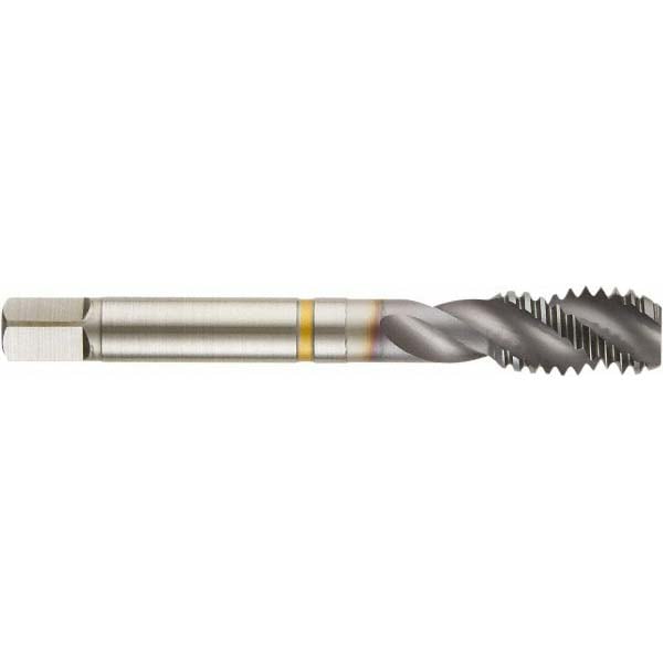 Spiral Flute Tap: M18x2.5, Metric, 4 Flute, Modified Bottoming, 6H Class of Fit, Cobalt, Ignator Finish