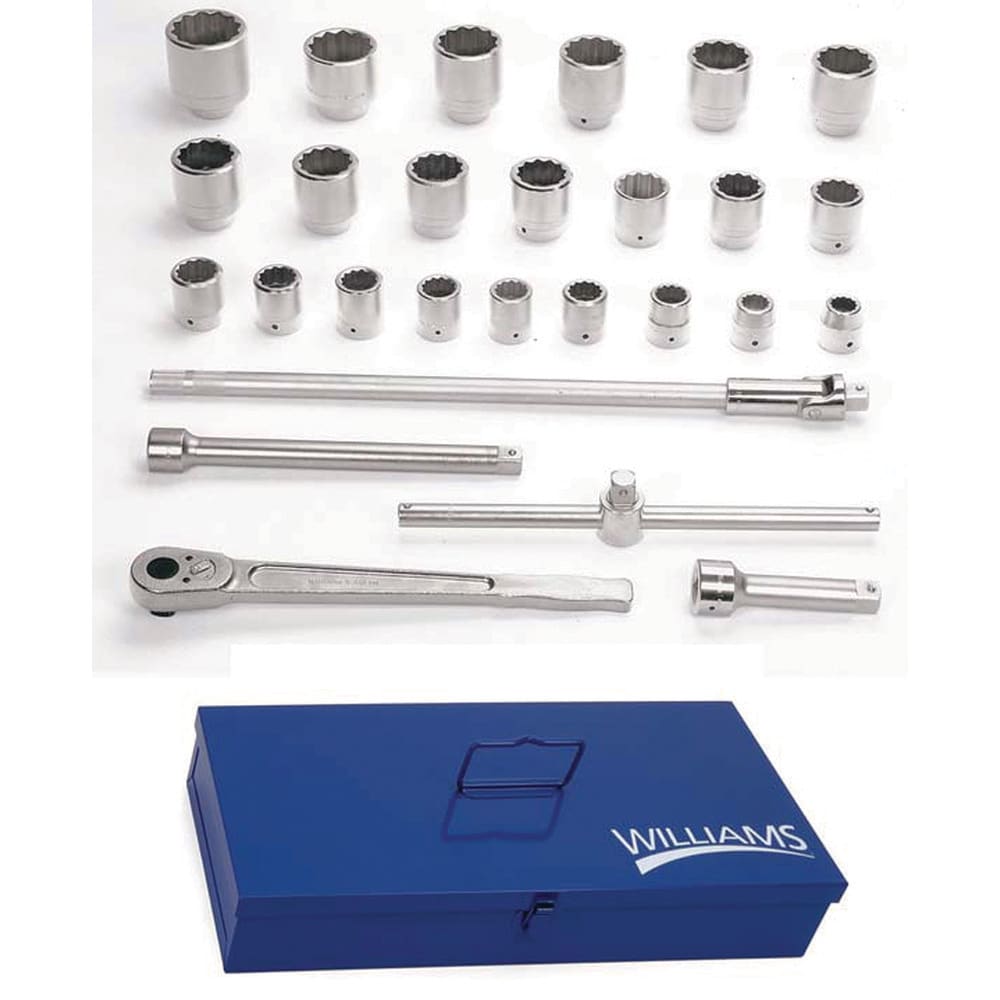 Shallow Socket Hand Socket: 1" Drive, 1-1/16" Socket, 12-Point