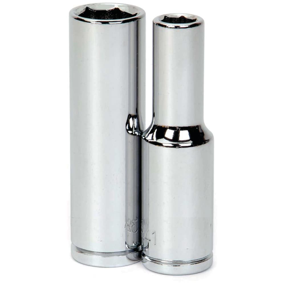 Deep Socket Hand Socket: 1/2" Drive, 27.00 mm Socket, 6-Point