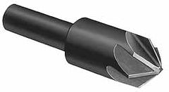 Countersink: 7/8" Head Dia, 100 ° Included Angle, 6 Flutes, High Speed Steel, Right Hand Cut