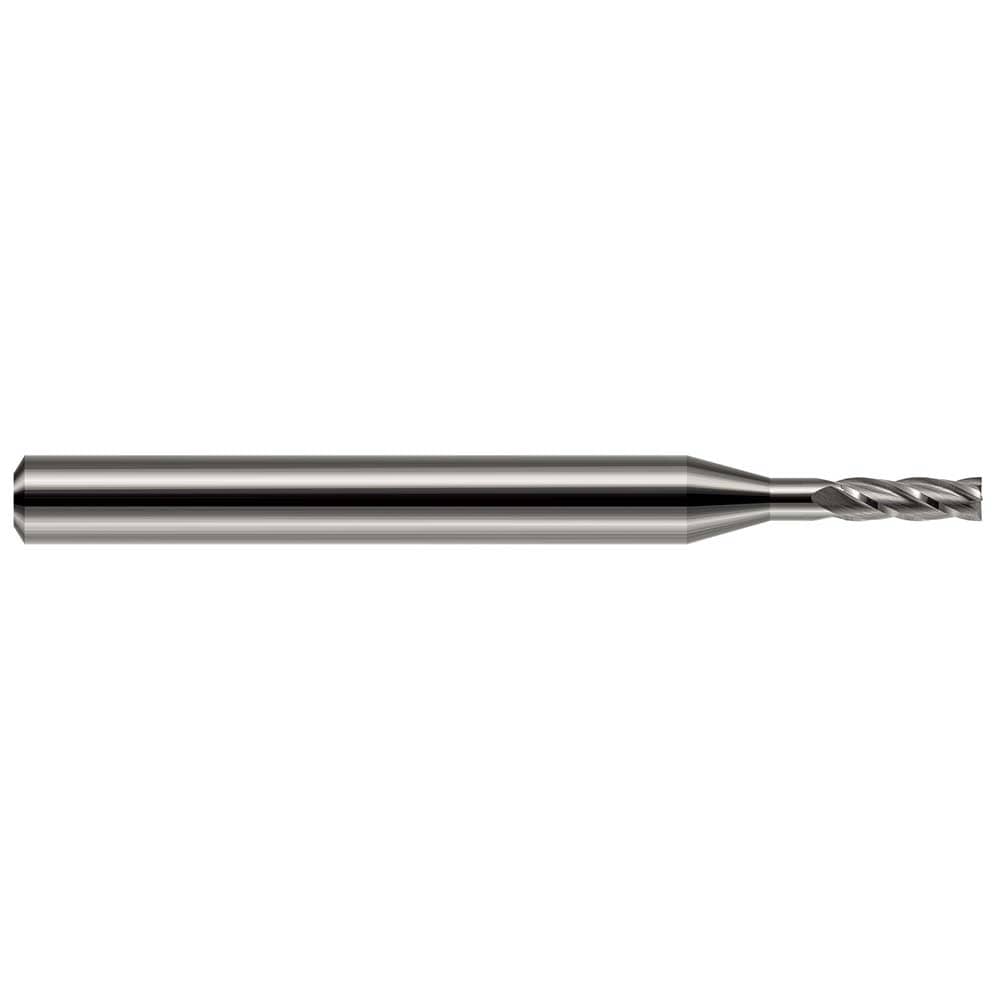 Square End Mill: 0.50 mm Dia, 4 Flute, Solid Carbide
