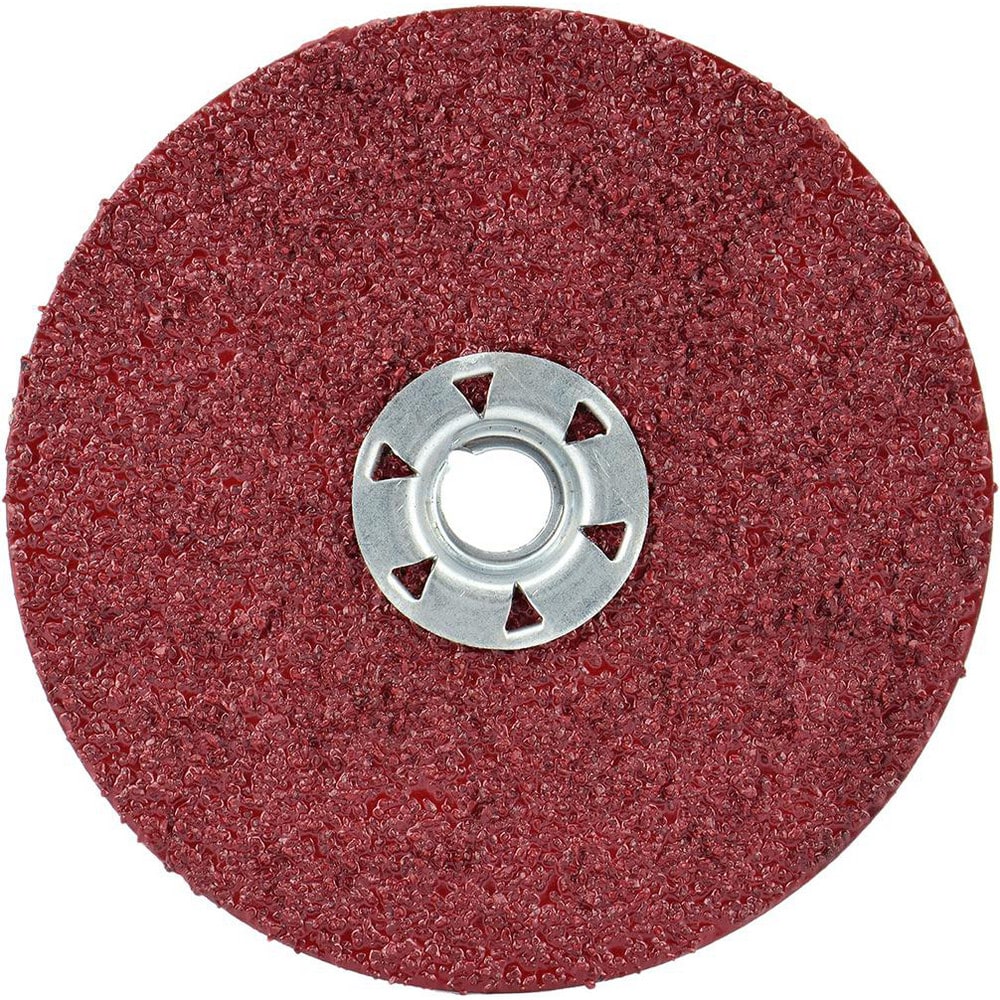 Fiber Disc: 4-1/2" Disc Dia, 5/8-11 Hole, Threaded Arbor Hole, 120 Grit, Ceramic Alumina