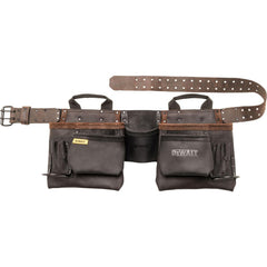 Tool Aprons & Tool Belts; Tool Type: Carpenter's Apron; Minimum Waist Size: 33; Maximum Waist Size: 53; Material: Leather; Number of Pockets: 11.000; Color: Brown; Belt Type: Padded; Overall Width: 2
