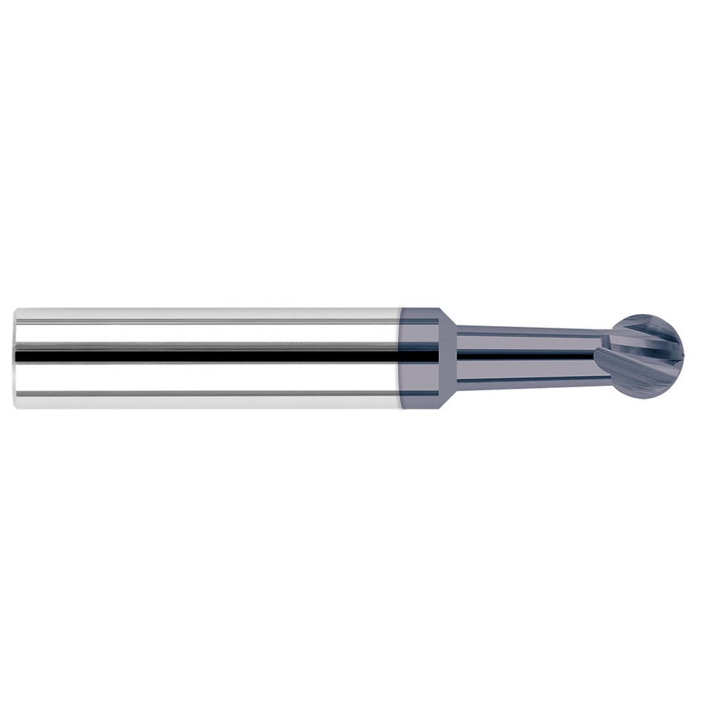 Undercutting End Mills; Mill Diameter (Decimal Inch): 0.1250; Mill Diameter (Inch): 1/8; Length Of Cut (Decimal Inch - 4 Decimals): 0.1070; Overall Length (Inch): 1-1/2; Radius: 0.0625; Number Of Flutes: 4; Neck Length (Decimal Inch): 0.1870; Neck Diamete
