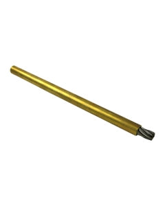 1/4″ Diameter × 3/8″ Shank Diameter × 3/8″ Trim Length, 0.017″ Crimped Bristle, Stainless Steel, Deep Well End Brush