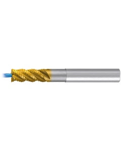 Square End Mill; 16 mm Dia. × 16 mm Shank Dia. × 108 mm OAL ; 4 FL ; Carbide ; TiAlN+TiN ; Series 2656TZ
