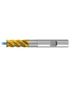 Square End Mill; 6 mm Dia. × 6 mm Shank Dia. × 62 mm OAL ; 4 FL ; Carbide ; TiAlN+TiN ; Series 2657TZ