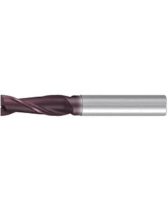 Square End Mill; 10 mm Dia. × 30 mm LOC × 10 mm Shank Dia. × 90 mm OAL ; 2 FL ; Carbide ; AlTiN ; Series 2514A