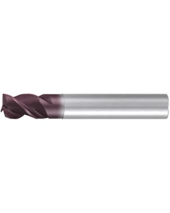Square End Mill; 2.5 mm Dia. × 3 mm LOC × 6 mm Shank Dia. × 50 mm OAL ; 3 FL ; Carbide ; AlTiN ; Series 2516A