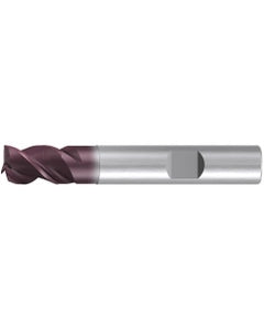 Square End Mill; 10 mm Dia. × 11 mm LOC × 10 mm Shank Dia. × 66 mm OAL ; 3 FL ; Carbide ; AlTiN ; Series 2517A