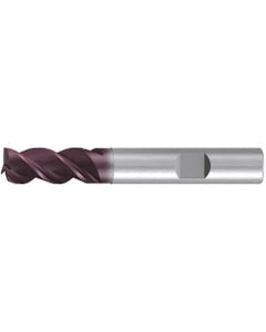 Square End Mill; 10 mm Dia. × 19 mm LOC × 10 mm Shank Dia. × 72 mm OAL ; 3 FL ; Carbide ; AlTiN ; Series 2519A