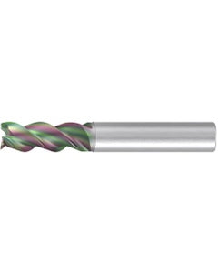 Chamfer End Mill; 10 mm Dia. × 22 mm LOC × 10 mm Shank Dia. × 72 mm OAL ; 3 FL ; Carbide ; GLT ; Series 2544K