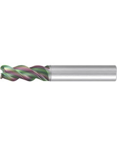 Corner Radius End Mill; 16 mm Dia. × 32 mm LOC × 16 mm Shank Dia. × 92 mm OAL ; 3 FL ; Carbide ; GLT ; Series 2546K