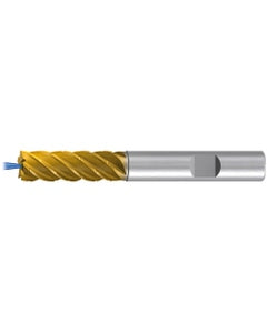 Square End Mill; 20 mm Dia. × 60 mm LOC × 20 mm Shank Dia. × 125 mm OAL ; 5 FL ; Carbide ; TiAlN+TiN ; Series 2539TZ
