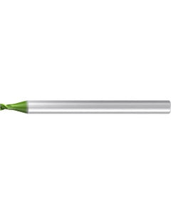 Square End Mill; 0.5 mm Dia. × 0.3 mm LOC × 3 mm Shank Dia. × 38 mm OAL ; 2 FL ; Carbide ; AlCr ; Series Micro