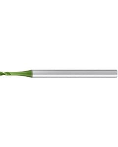 Square End Mill; 1.5 mm Dia. × 1.5 mm LOC × 3 mm Shank Dia. × 43 mm OAL ; 2 FL ; Carbide ; AlCr ; Series Micro