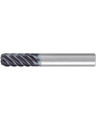 Corner Radius End Mill; 3/4″ Dia. × 1-1/2″ LOC × 3/4″ Shank Dia. × 4″ OAL ; 6 FL ; Carbide ; AlCr ; 0.09″ R