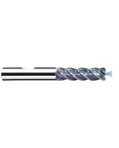 16 mm Cutting Dia. × 16 mm Shank Dia. × 53 mm LOC × 108 mm OAL, 4 Flute, Carbide, Polychrom, Corner Radius, MB-RNVDS