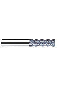 1/2″ Cutting Dia. × 1/2″ Shank Dia. × 1-1/4″ LOC × 3-1/4″ OAL, 4 Flute, Carbide, Polychrom, Square Endmill, NB-NVD