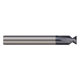 Keyseat Cutter, 3/16″ Dia. × 3/16″ Shank Dia. × 7/64″ CW × 2″ OAL, 2 Teeth, 60 Degrees, Carbide, Round Shank, AlTiN, Specialty Profiles