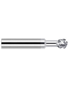 1/4″ Dia. × 0.213″ LOC × 1/4″ Shank Size × 2-1/2″ OAL, 4 Flute, Carbide, TiB2, Ballnose Endmill