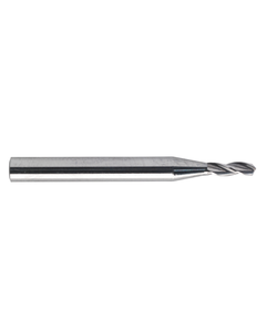 2.5 mm Dia. × 3 mm Shank Dia. × 38 mm OAL × 14 mm LCF, 140 Degrees, 3 Flute, TiAlN - Solid Carbide Drills