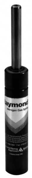 Associated Spring Raymond - 25mm Diam, 50mm Max Stroke, Yellow Nitrogen Gas Spring Cylinder - 90mm Body Length, 142mm OAL, 695 Lb Full Stroke Spring Force, 2,600 psi Initial Charge - Benchmark Tooling