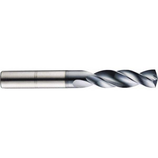 Screw Machine Length Drill Bit: 0.0469″ Dia, 145 °, Solid Carbide Coated, Right Hand Cut, Spiral Flute, Straight-Cylindrical Shank, Series 135