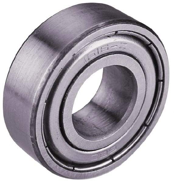Value Collection - 1-1/4" Bore Diam, 2-9/16" OD, Double Shield Semi Ground Extra Light Radial Ball Bearing - 11/16" Wide, 1 Row, Round Bore, 2,616 Lb Static Capacity, 4,386 Lb Dynamic Capacity - Benchmark Tooling