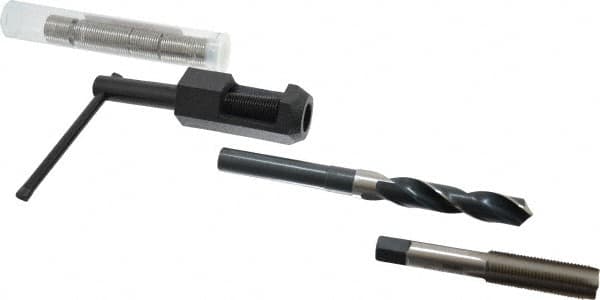Heli-Coil - 6 Inserts, 9/16-18 UNF, Thread Repair Kit - 0.844" Insert Length - Exact Industrial Supply