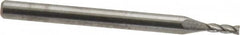 SGS - 1/16", 3/16" LOC, 1/8" Shank Diam, 1-1/2" OAL, 4 Flute, Solid Carbide Square End Mill - Single End, Uncoated, Spiral Flute, 30° Helix, Centercutting, Right Hand Cut, Right Hand Flute, Series 54 - Benchmark Tooling