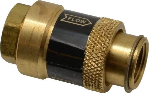 Coilhose Pneumatics - 3/8" Pipe, FNPT x FNPT, Brass Lockout Valve - 150 Max psi, Brass Sleeve - Benchmark Tooling