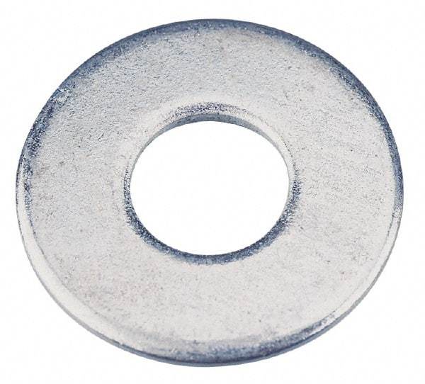 Value Collection - 5/16" Screw, Steel USS Flat Washer - 0.37" ID x 0.905" OD, 0.104" Thick, Zinc-Plated Finish - Benchmark Tooling