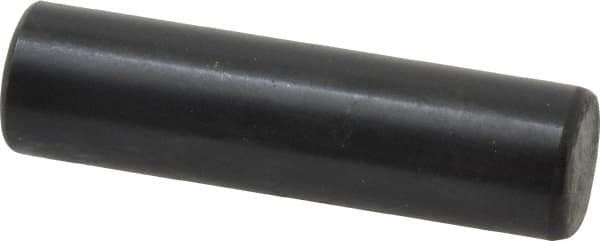 Holo-Krome - 8mm Diam x 30mm Pin Length Grade 8 Alloy Steel Standard Dowel Pin - Black Luster Finish, C 60 (Surface) & C 50-58 Hardness, 1 Beveled & 1 Rounded End - Benchmark Tooling