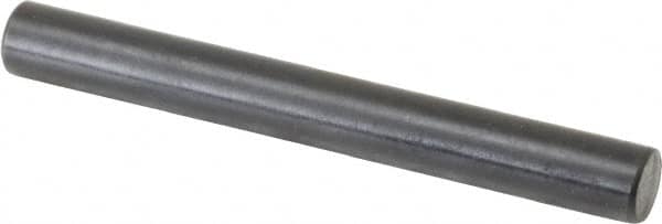 Holo-Krome - 8mm Diam x 70mm Pin Length Grade 8 Alloy Steel Standard Dowel Pin - Black Luster Finish, C 60 (Surface) & C 50-58 Hardness, 1 Beveled & 1 Rounded End - Benchmark Tooling