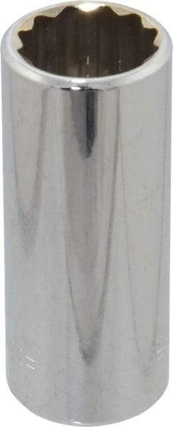 Blackhawk by Proto - 5/8", 3/8" Drive, Deep Hand Socket - 12 Points, 2-1/8" OAL, Chrome Finish - Benchmark Tooling