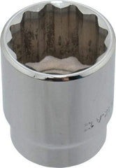 Blackhawk by Proto - 1", 1/2" Drive, Standard Hand Socket - 12 Points, 1-37/64" OAL, Chrome Finish - Benchmark Tooling