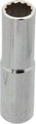 Blackhawk by Proto - 9/16", 1/2" Drive, Deep Hand Socket - 12 Points, 3-1/8" OAL, Chrome Finish - Benchmark Tooling