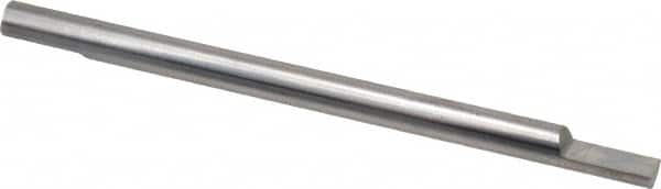 Accupro - 1/4 Inch Diameter, 4 Inch Overall Length, 3/8 Inch Split Length, Solid Carbide, Squared Split End Carbide Blank - Double End - Benchmark Tooling