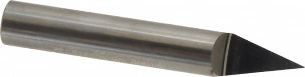 Accupro - 3/8 Inch Diameter, 2-1/2 Inch Overall Length, 1/2 Inch Split Length, Solid Carbide, Conical Point Split End Carbide Blank - Single End, 30° Point - Benchmark Tooling