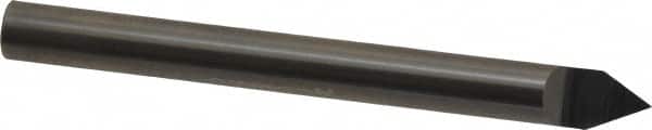 Accupro - 3/8 Inch Diameter, 4 Inch Overall Length, 1/2 Inch Split Length, Solid Carbide, Conical Point Split End Carbide Blank - Single End, 60° Point - Benchmark Tooling