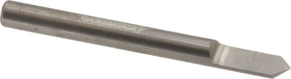 Accupro - 3/16 Inch Diameter, 2 Inch Overall Length, 3/8 Inch Split Length, Solid Carbide, Conical Point Split End Carbide Blank - Single End, 90° Point - Benchmark Tooling