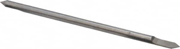 Accupro - 1/8 Inch Diameter, 3 Inch Overall Length, 3/8 Inch Split Length, Solid Carbide, Conical Point Split End Carbide Blank - Single End, 60° Point - Benchmark Tooling