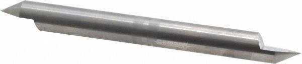 Accupro - 3/8 Inch Diameter, 4 Inch Overall Length, 1/2 Inch Split Length, Solid Carbide, Conical Point Split End Carbide Blank - Single End, 60° Point - Benchmark Tooling